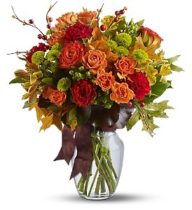 FALL ROSE VASE ARRANGEMENT