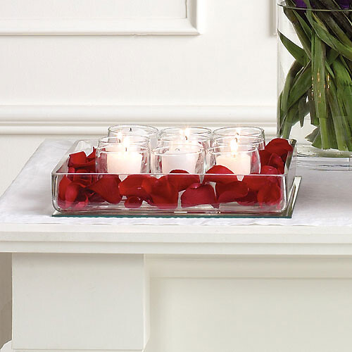 Rose Petal and Votive Altar Arrangement Kingsport, TN Florist Same