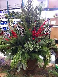 CHRISTMAS GREENS PATIO CONTAINER