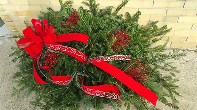 HOLIDAY AND WINTER GRAVE BLANKET